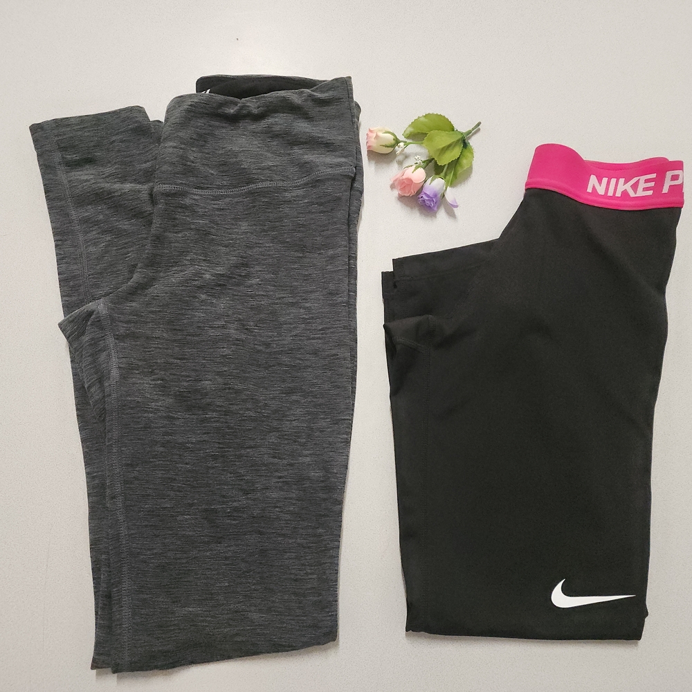 Bundle of Nike Capri and New Balance Leggings 2 Pcs Set